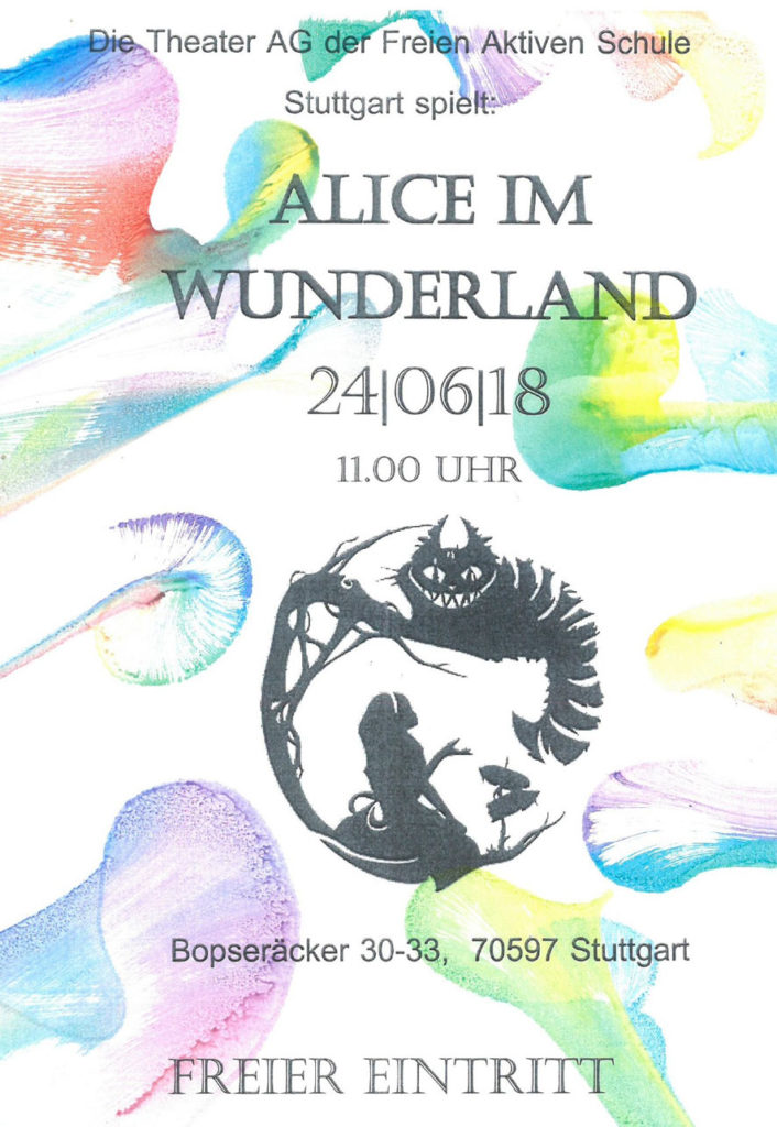 Theaterplakat Alice im Wunderland