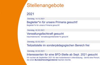 Stellenausschreibung der Freien Aktiven Schule Stuttgart 2021